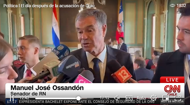Le estaban haciendo un daño a su Presidente”: Manuel Ossandón (RN) apunta a Republicanos tras el rechazo de la acusación constitucional contra Grau